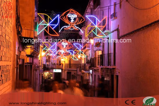 Nouvel éclairage LED de porte d'arc de vacances de Noël avec des étoiles