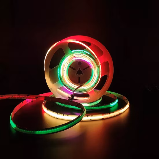 Flexible COB RGB Smart Dream Color Magic Digital 5V Adressable LED Strip Haute Densité No Spot 480LEDs / M Sk6812 Strip Lights