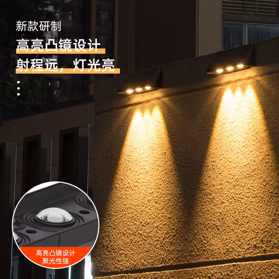 Lumière de jardin solaire LED RVB alimentée par urgence extérieure moderne étanche