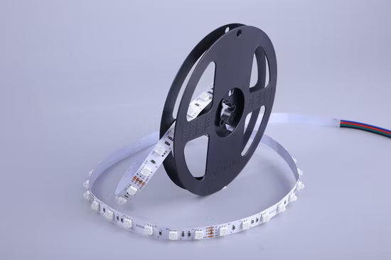 Bande LED RGB petit angle 30 ° DC 24V smd5050 LED éclairage de vacances avec lentille