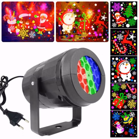 Projecteur laser de Noël 8 modèles de lumière laser extérieure